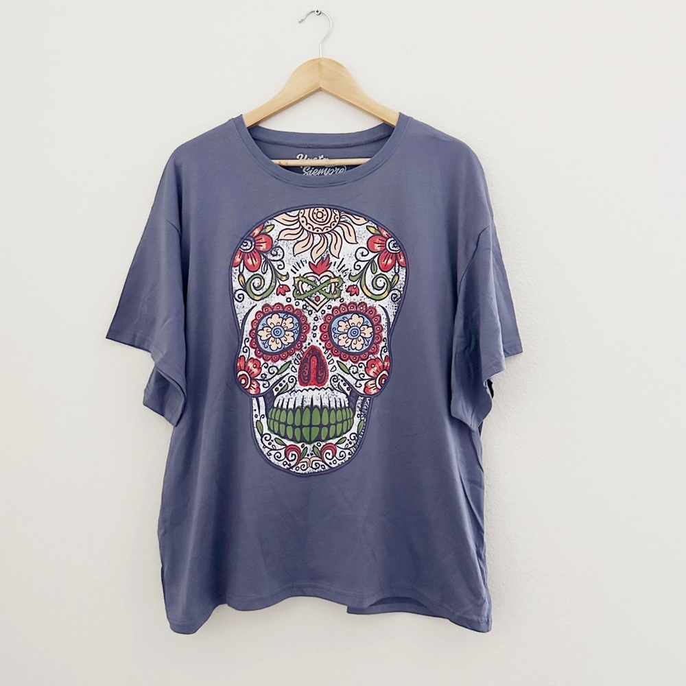 NEW Día de Los Muertes Skull Graphic Tee